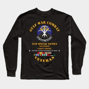 Gulf War Combat Vet - 21st Special Tactics Squadron w GULF SVC X 300 Long Sleeve T-Shirt